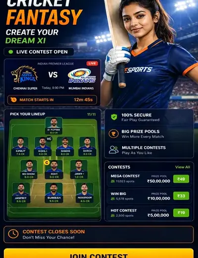 57agame (57 a game) fantasy cricket & matchday visual 3